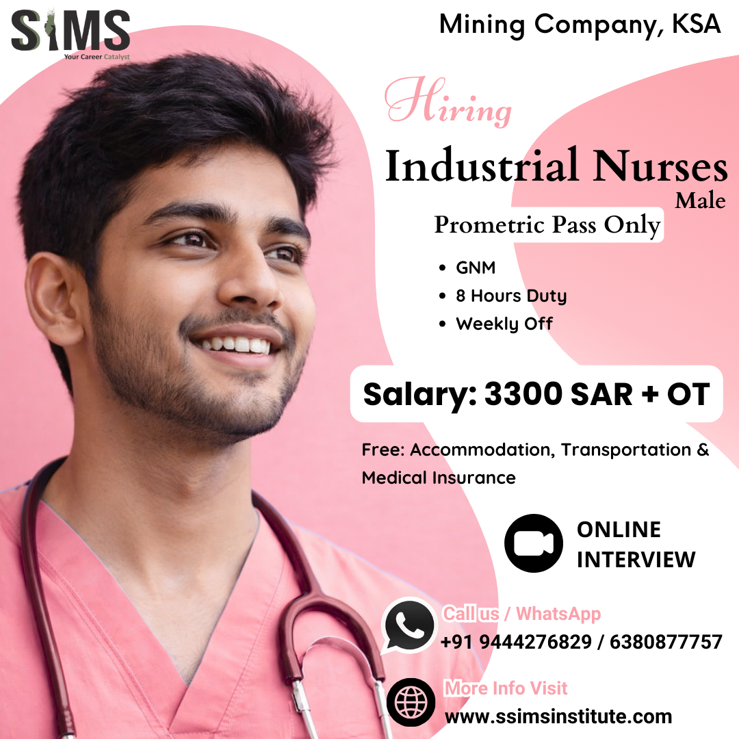 Industrial Nurse (Male) — job poster